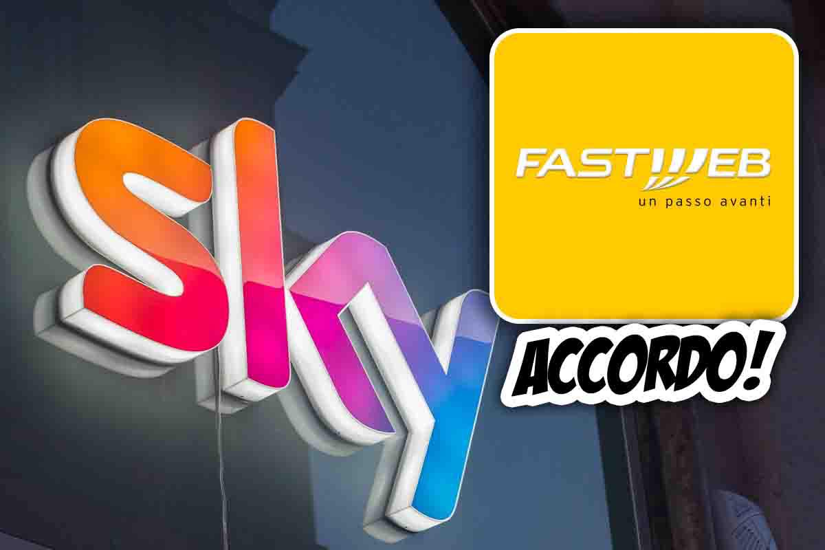 Siglata una nuova partnership tra Sky e Fastweb per la rete mobile