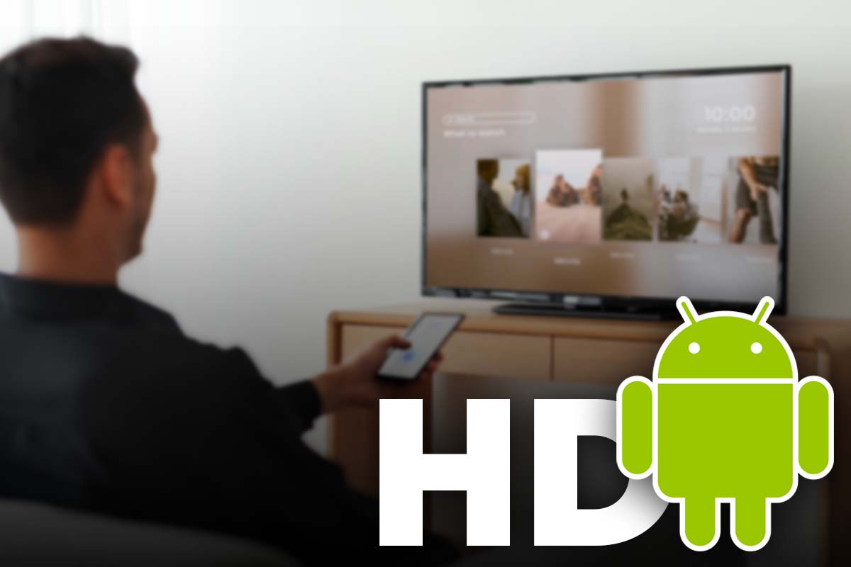 Android TV, find this button: Increase video quality