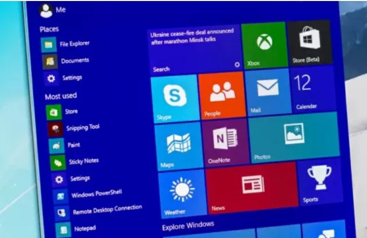 Menu Start Windows 11 rimozione pubblicità