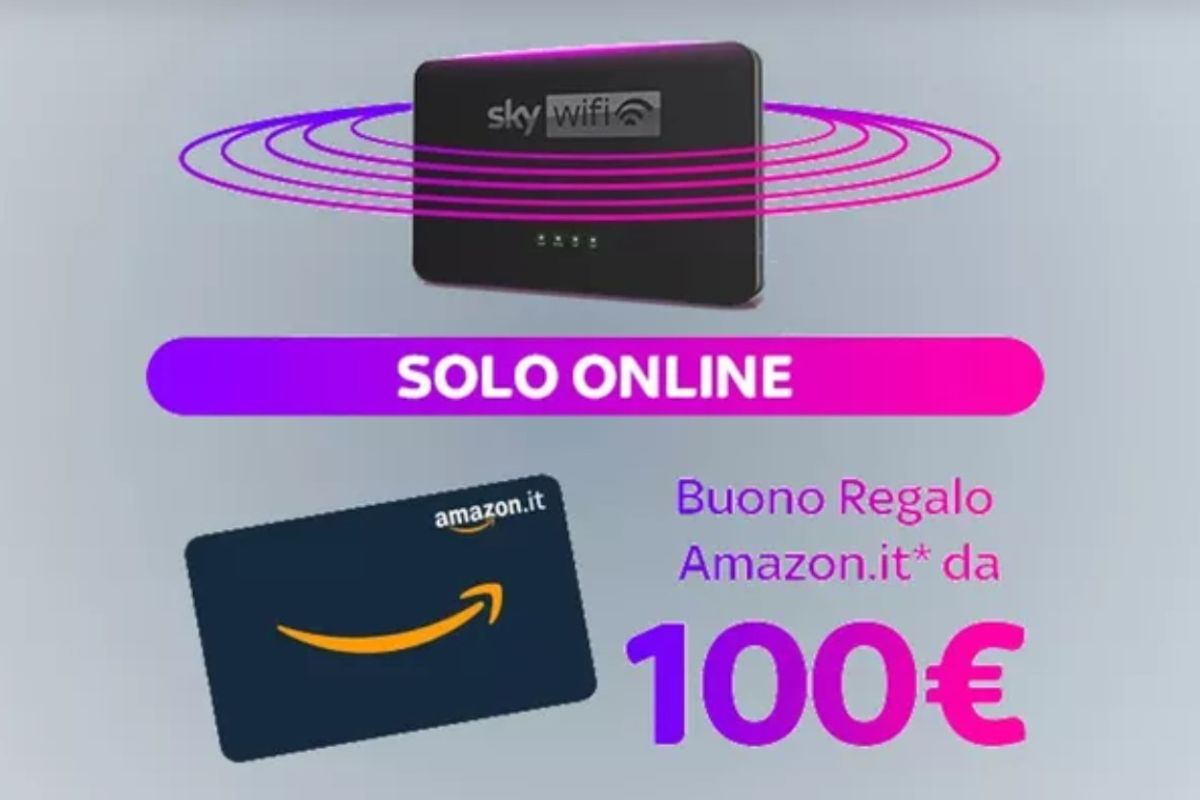 Sky Wi-Fi offerta scadenza fibra Amazon