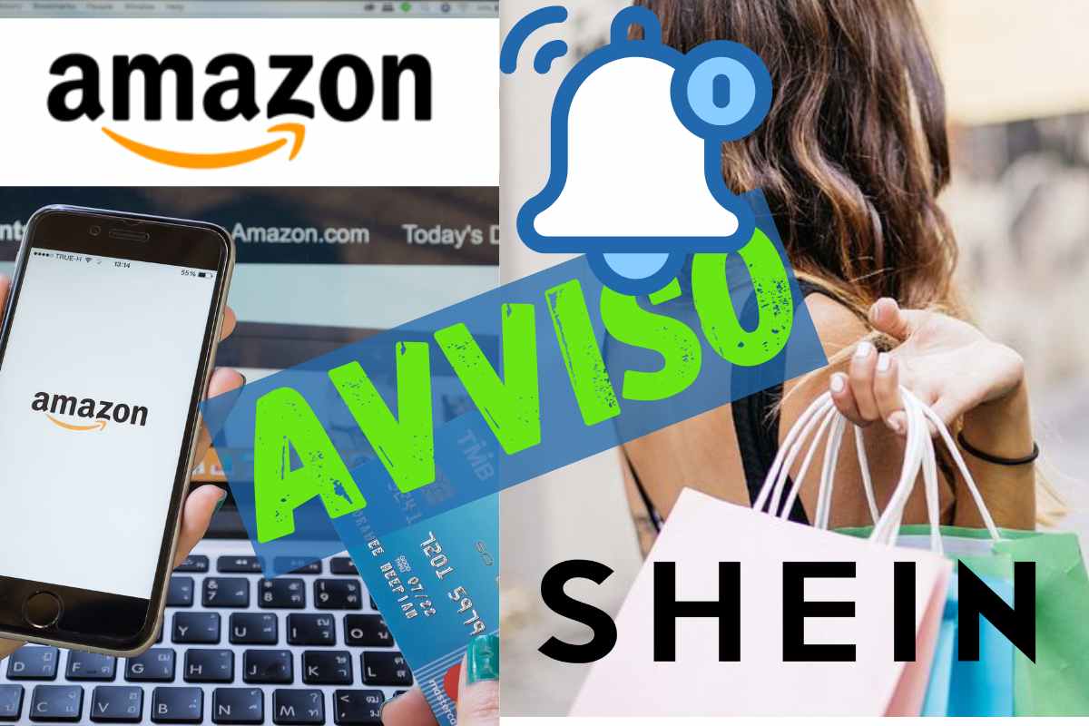 avviso shein e amazon